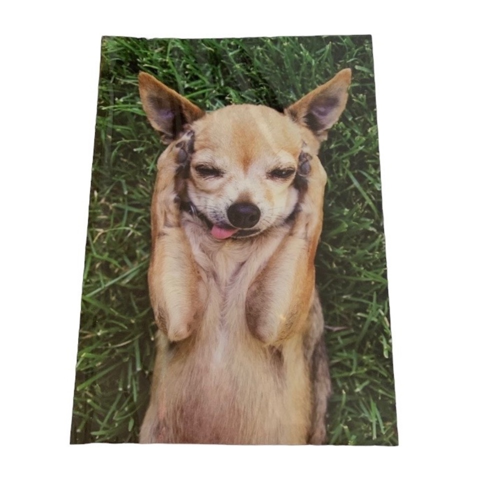 Designed & Made by Humans Chihuahua Puppy Dog Greeting Card Blank Inside